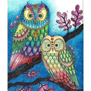 Colorful Owl - Full Drill Diamond Painting