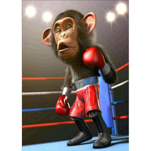 Load image into Gallery viewer, Monkey Boxer - Full Drill Diamond Painting
