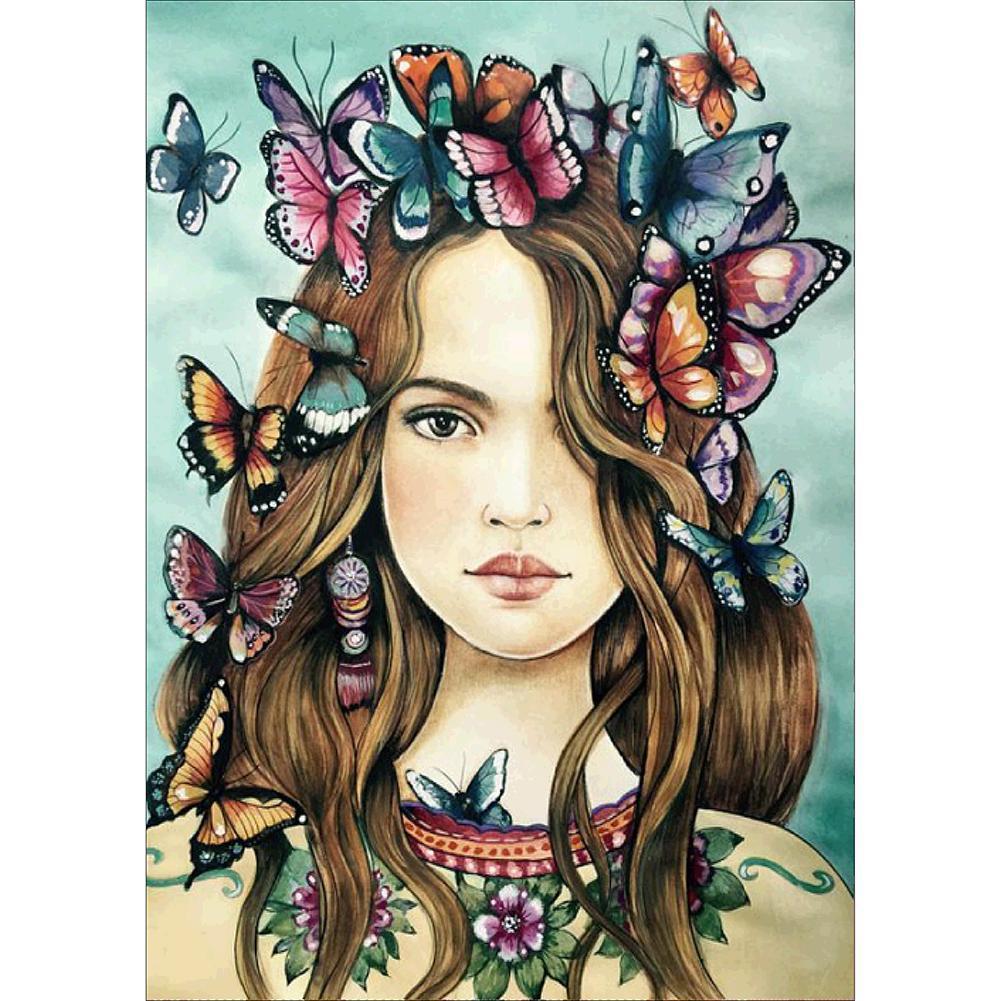 Butterfly Girl - Full Drill Diamond Painting