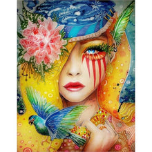 Load image into Gallery viewer, Flowers Girl - Full Drill Diamond Painting
