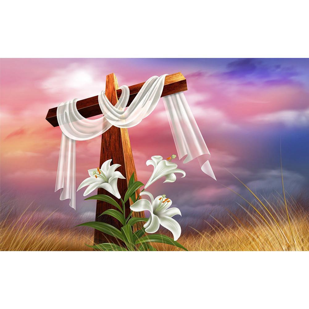 Cross Easter - Full Drill Diamond Painting
