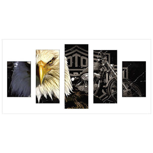 5-pictures Aerial Bridge - Full Drill Diamond Painting - 90x45cm