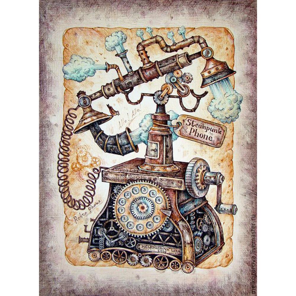 Retro Telephone - Full Drill Diamond Painting
