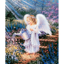 Load image into Gallery viewer, Watering Angel - Full Drill Diamond Painting

