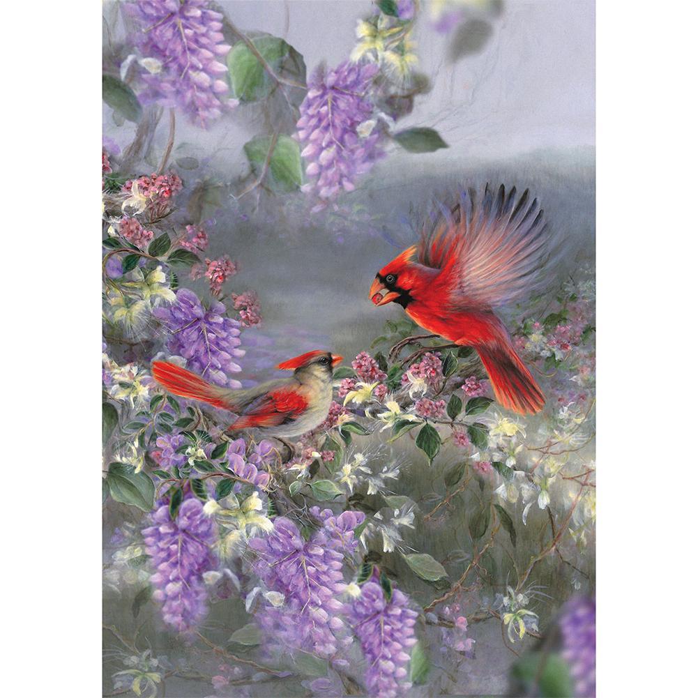 Flower Bird - Full Drill Diamond Painting
