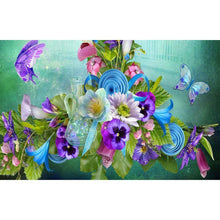 Load image into Gallery viewer, Butterfly Flowers - Full Drill Diamond Painting
