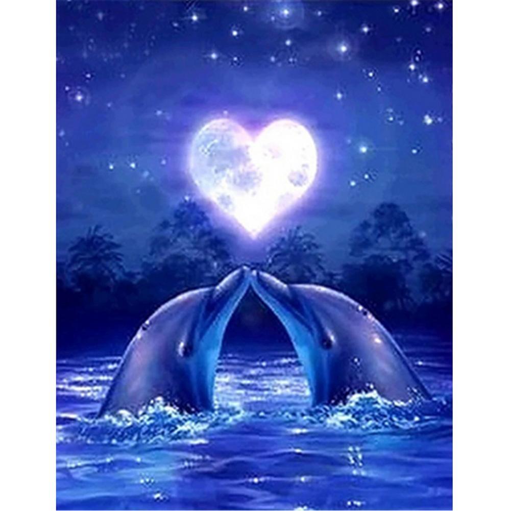 Dolphin Love - Full Drill Diamond Painting
