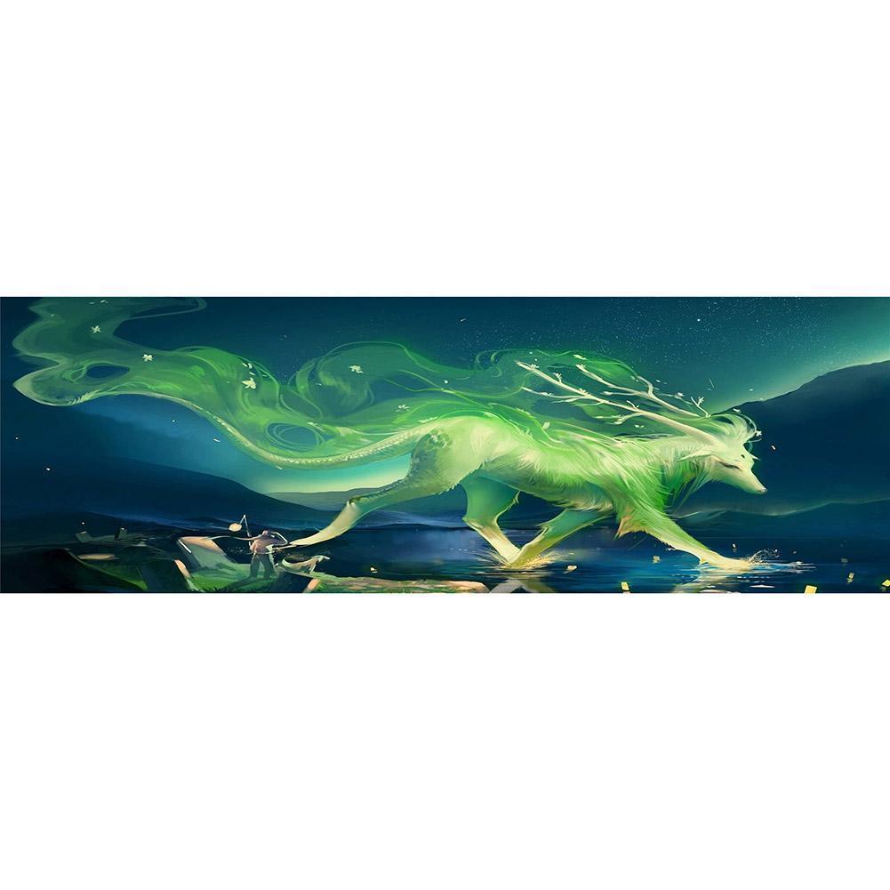 Green Novelty - Full Drill Diamond Painting - 80x30cm