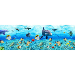 Sea World Fish - Full Drill Diamond Painting - 80x30cm