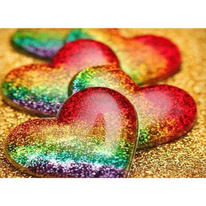 Rainbow Heart - Full Drill Diamond Painting