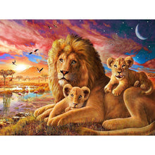 Load image into Gallery viewer, Lions Family - Full Drill Diamond Painting
