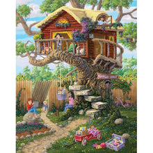 Load image into Gallery viewer, Tree House - Full Drill Diamond Painting
