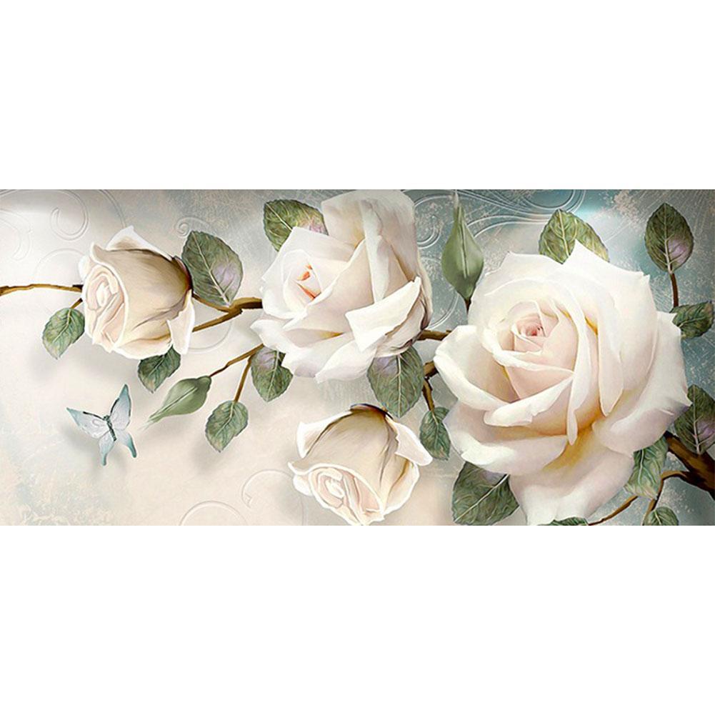 Flower  - Full Drill Diamond Painting - 90x45cm