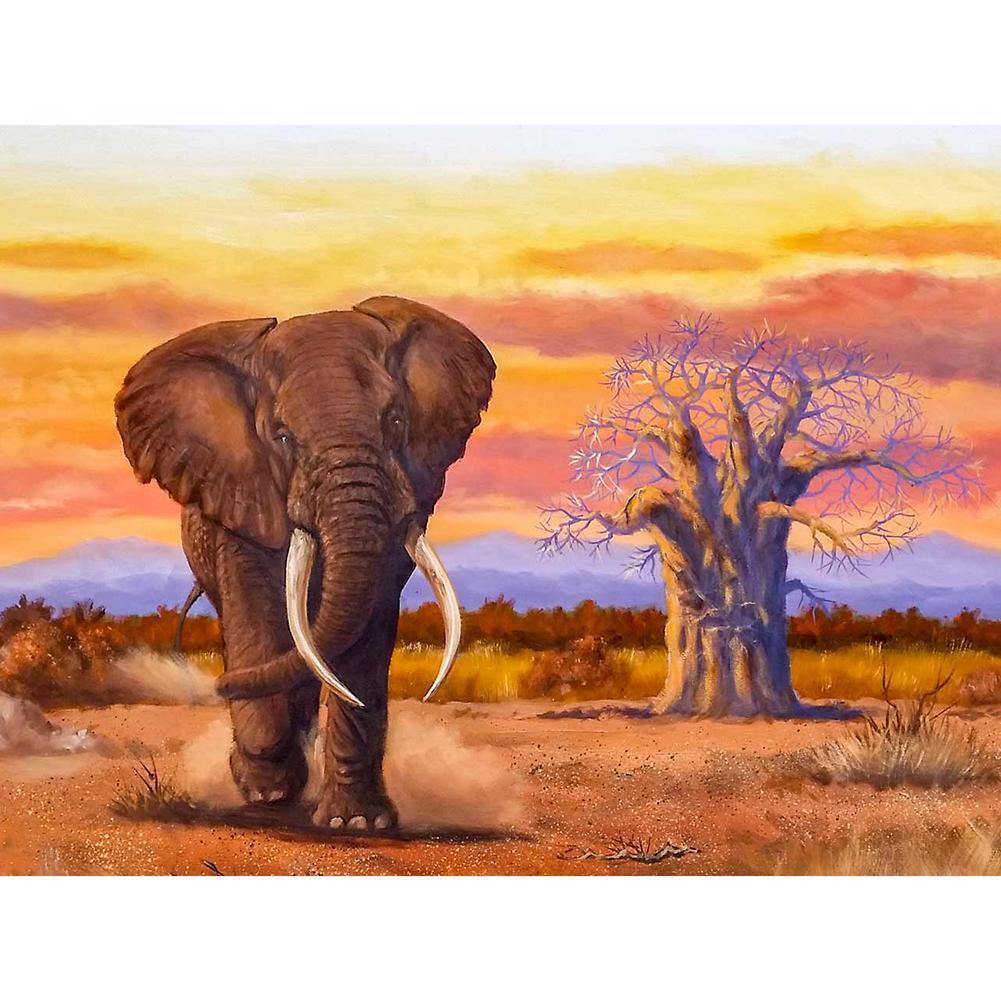 Walking Elephant - Full Drill Diamond Painting