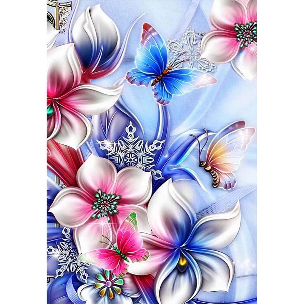 Flower Butterfly - Full Drill Diamond Painting