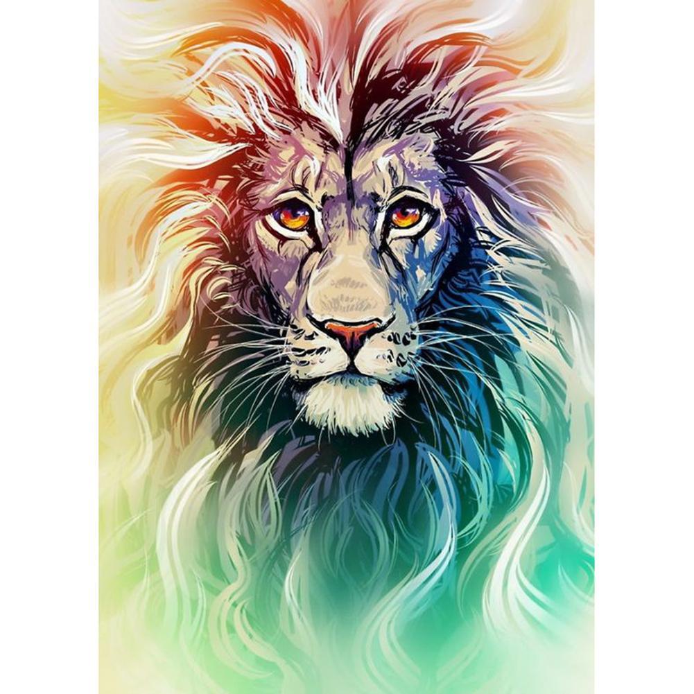 Colorful Lion - Full Drill Diamond Painting