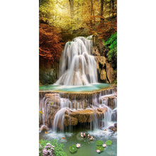 Load image into Gallery viewer, Waterfall Landscape - Full Drill Diamond Painting - 85x45cm
