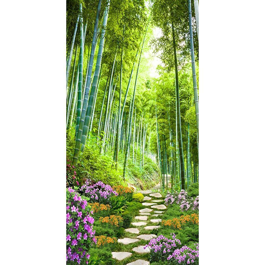 Bamboo Road - Full Drill Diamond Painting - 85x45cm