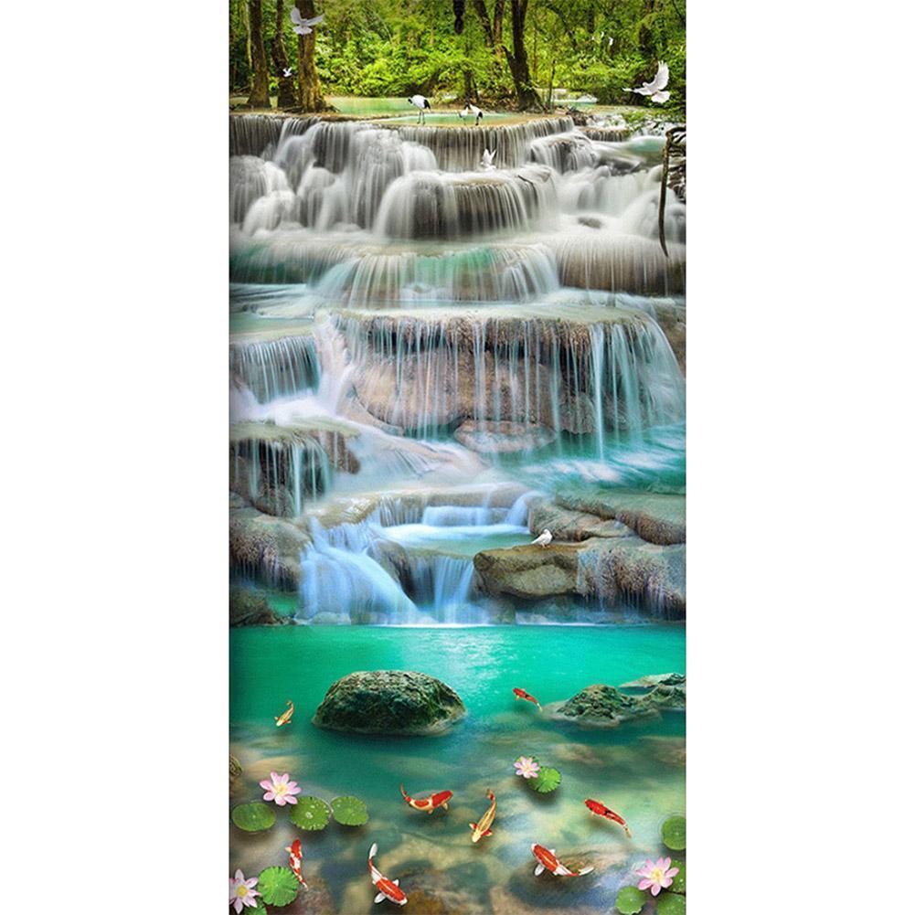 Waterfall - Full Drill Diamond Painting - 85x45cm