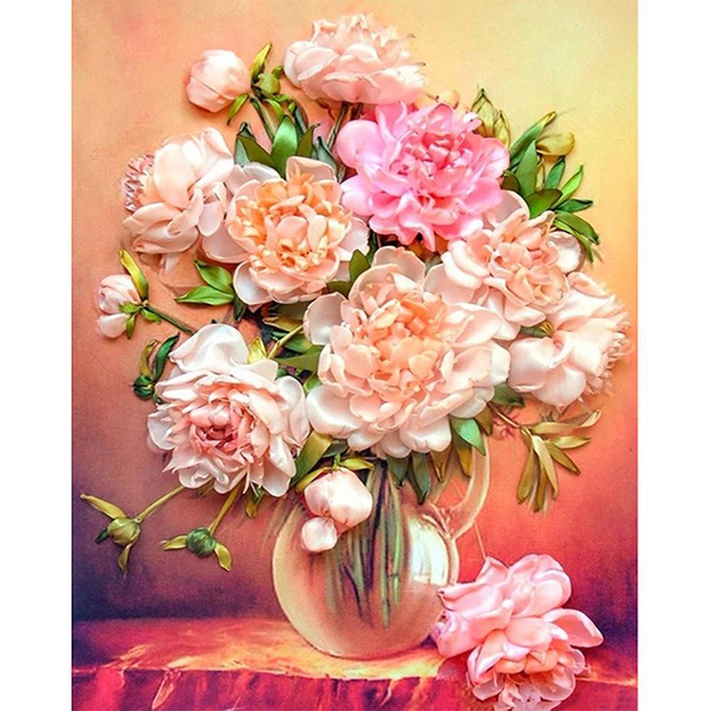 Flower - Full Drill Diamond Painting - 55x45cm