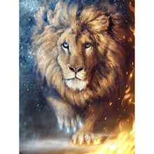 Load image into Gallery viewer, Flame Lion - Full Drill Diamond Painting
