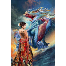 Load image into Gallery viewer, Beauty &amp; Dragon - Full Drill Diamond Painting
