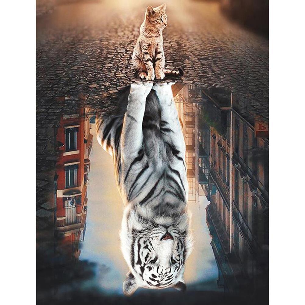 Cat & Tiger - Full Drill Diamond Painting