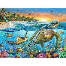 Load image into Gallery viewer, Colorful Sea Turtle - Full Drill Diamond Painting
