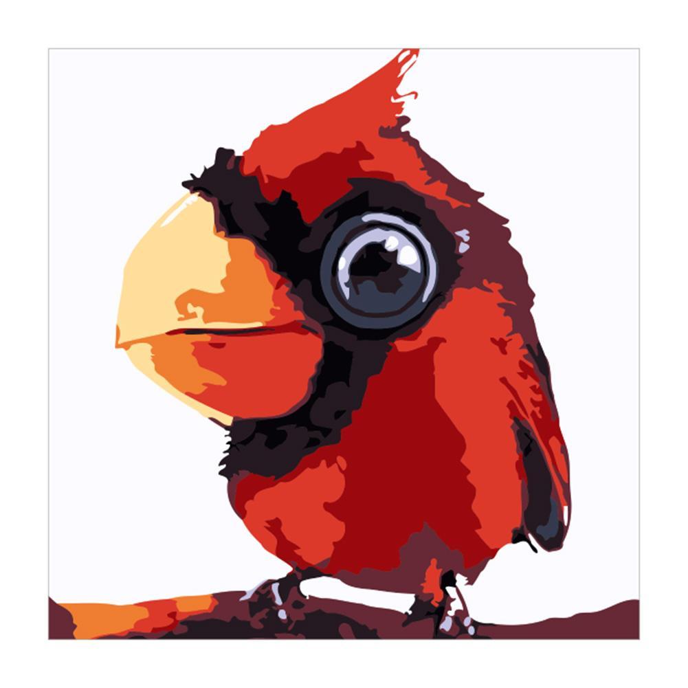 Red Bird - Full Drill Diamond Painting