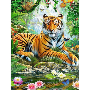Forest Tiger - Full Drill Diamond Painting