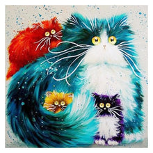 Load image into Gallery viewer, Cartoon Cats - Full Drill Diamond Painting
