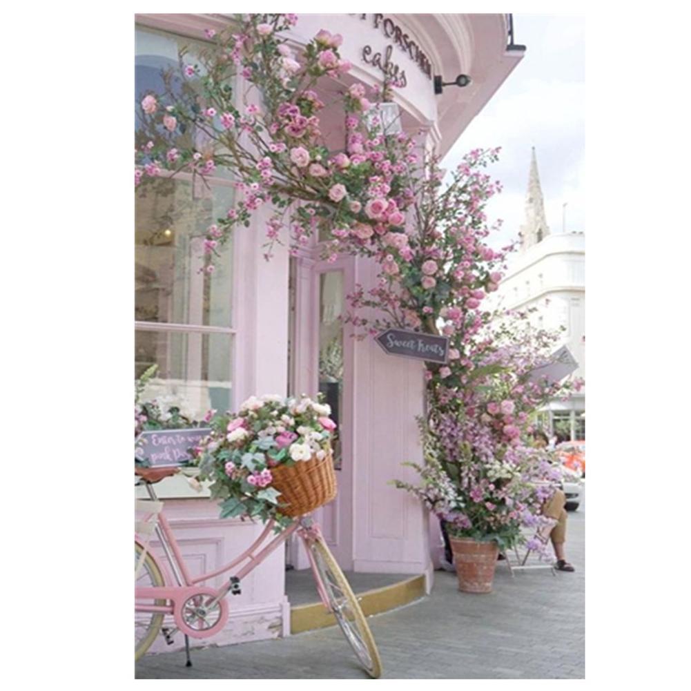 Flowers Bike - Full Drill Diamond Painting