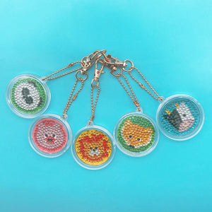 5pcs Animal DIY Keychain