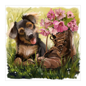 Dog - Full Drill Diamond Painting