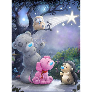 Bear - Full Drill Diamond Painting - 35x45cm