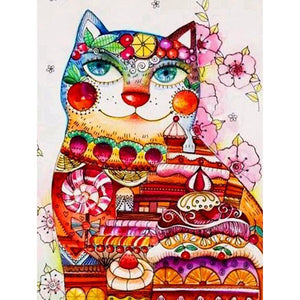 Colorful Cat - Full Drill Diamond Painting