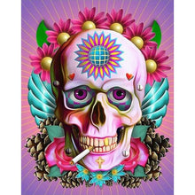 Load image into Gallery viewer, Flower Skull - Full Drill Diamond Painting
