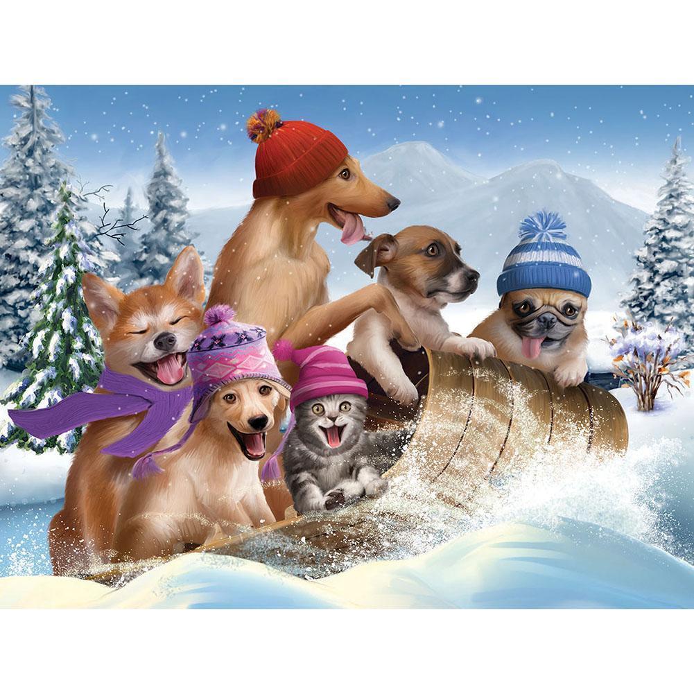 Dogs - Full Drill Diamond Painting
