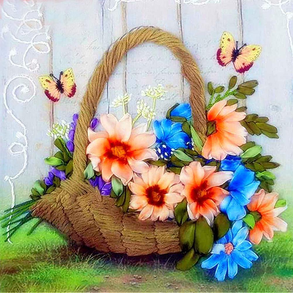 Flower Butterfly - Full Drill Diamond Painting