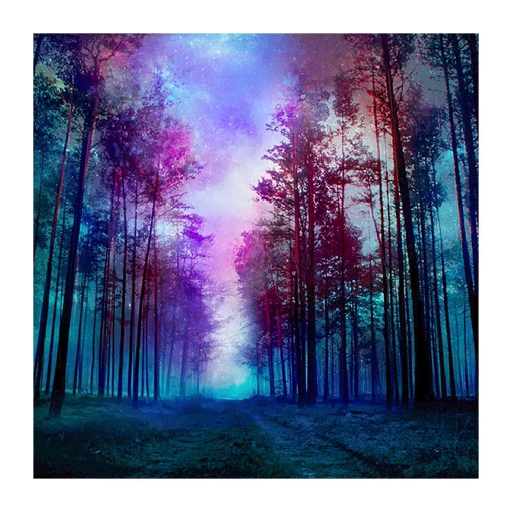 Night starry sky scenery  - Full Drill Diamond Painting