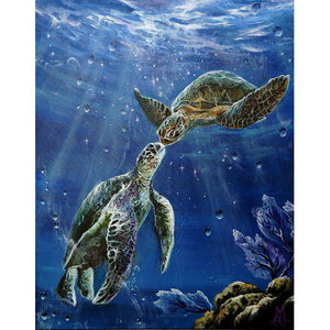 Sea turtle - Full Drill Diamond Painting
