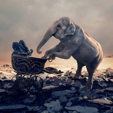 Load image into Gallery viewer, Elephant - Full Drill Diamond Painting
