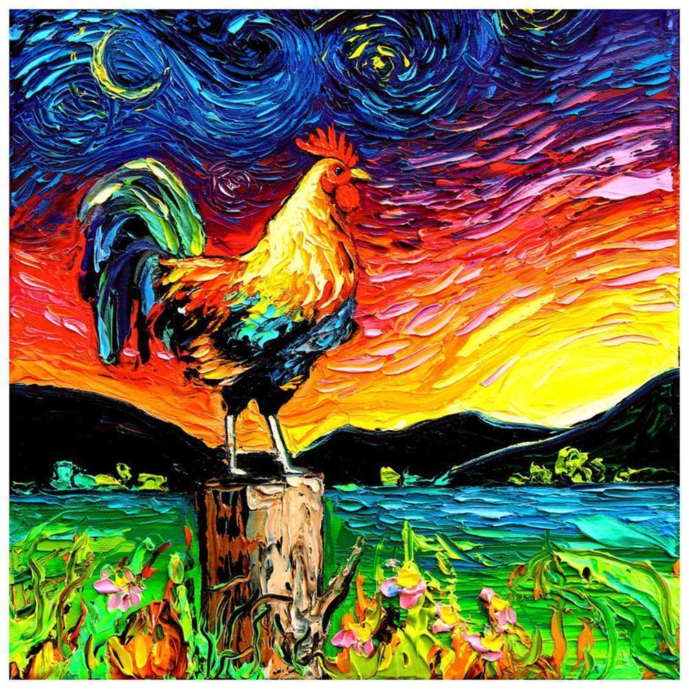Rooster - Full Drill Diamond Painting