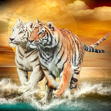 Load image into Gallery viewer, Tigers - Full Drill Diamond Painting

