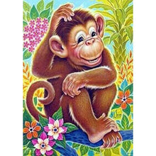 Load image into Gallery viewer, Monkey - Full Drill Diamond Painting
