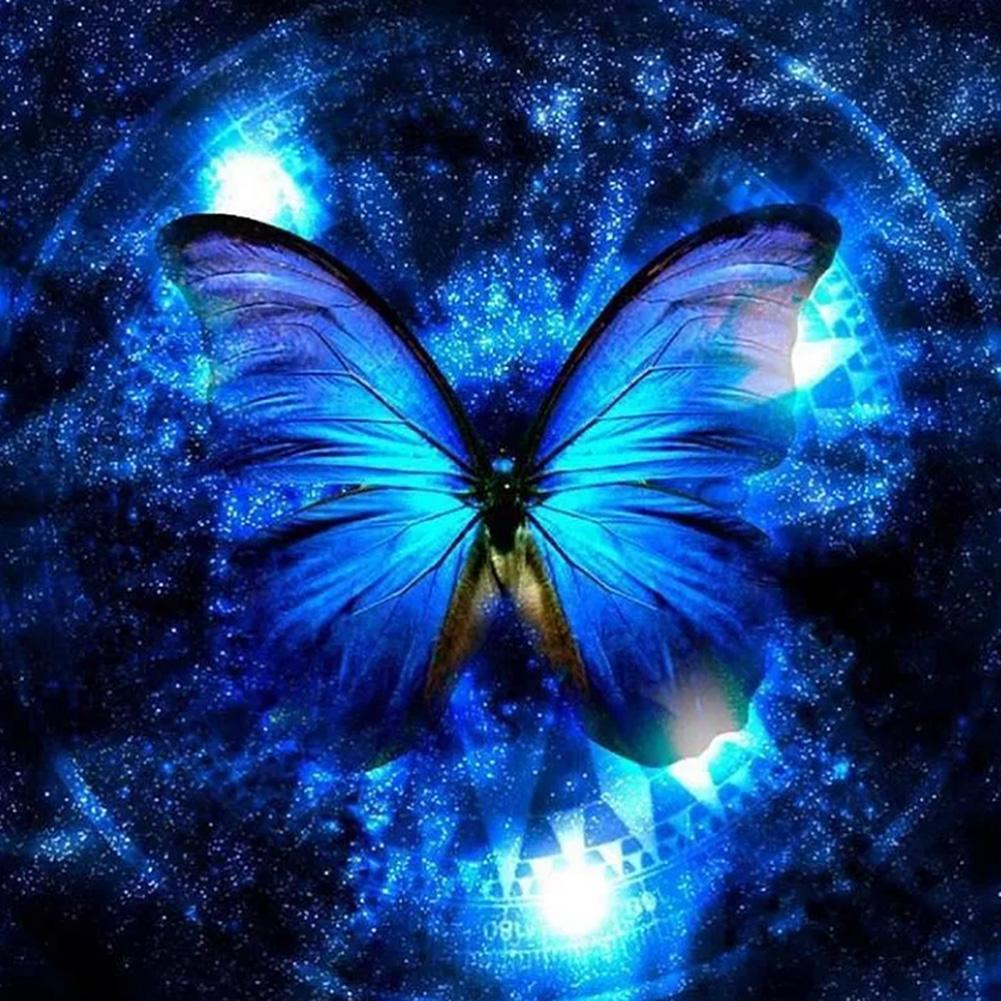 Blue Butterfly - Full Drill Diamond Painting