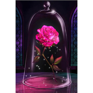 Rose in th glass - Full Drill Diamond Painting