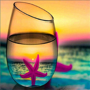 Cup sea view - Full Drill Diamond Painting