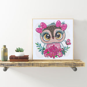 Owl-Special Shaped Crystal Diamond Painting-30*30cm