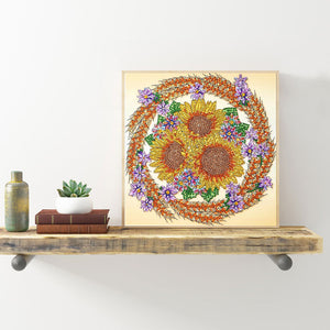 Sunflower-Special Shaped Crystal Diamond Painting-30*30cm